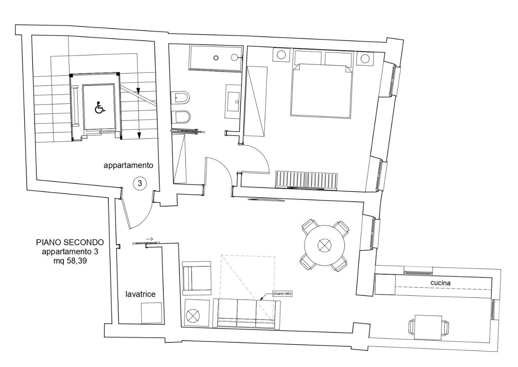 Appartamento Deluxe con 1 Camera da Letto - Edificio Separato